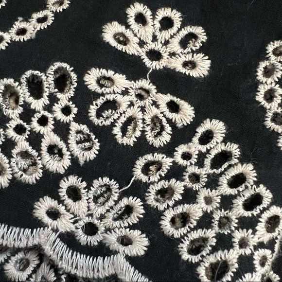 LOVESHACKFANCY Floral Embroidered Sleeveless V-Neck Fit & Flare Midi Dress S - Picture 8 of 8